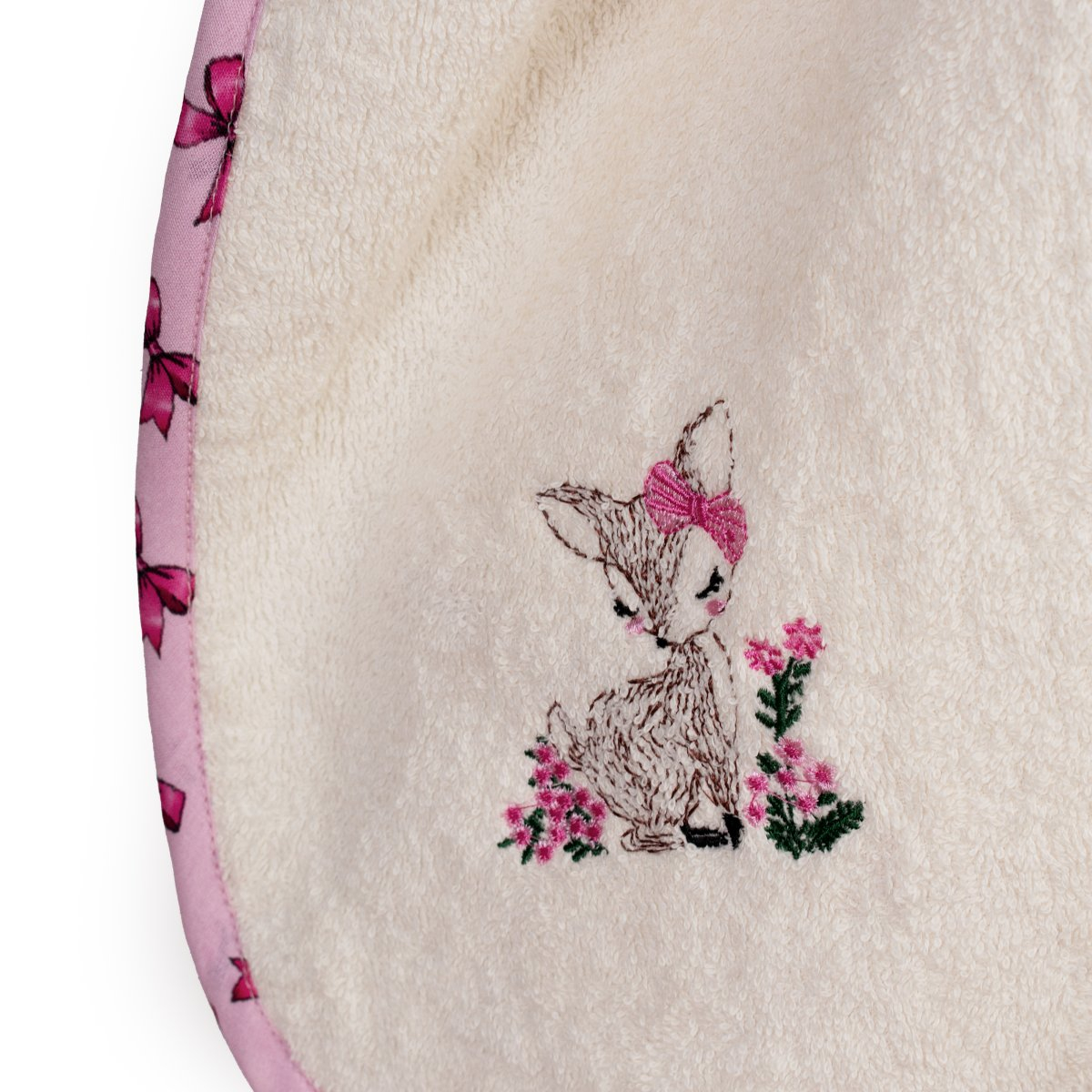 Βρεφική Κάπα (75X85) Dimcol Deer 198 Ecru-Pink Home Βρεφικά Προίκα Μωρού Κάπες Βρεφικές Spitishop