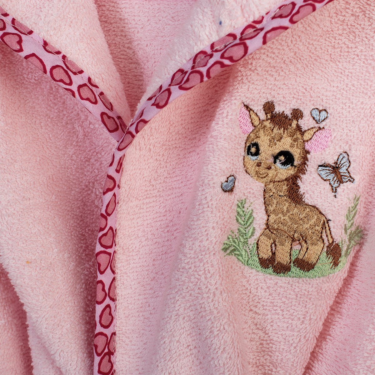 Βρεφικό Μπουρνούζι Dimcol Giraffe 171 Pink No02 Home Παιδικά Μπουρνούζια - Βρεφικά Spitishop