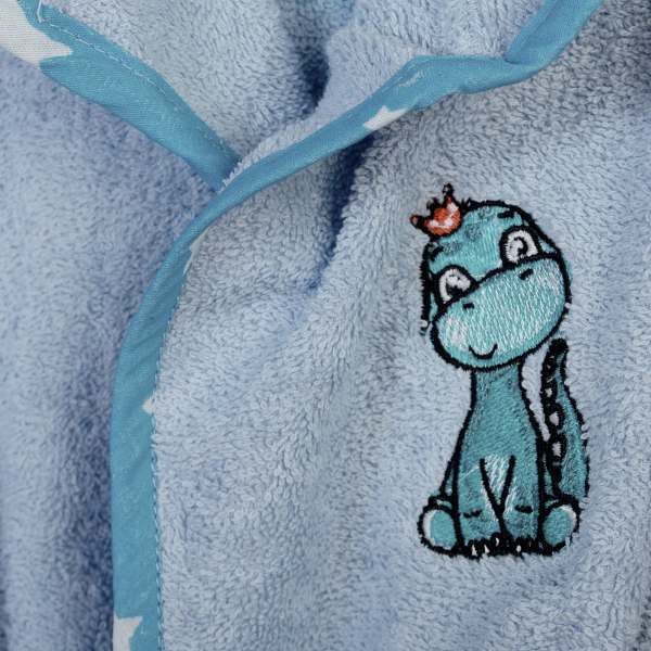 Βρεφικό Μπουρνούζι Dimcol Dinosaur 179 Sky Blue