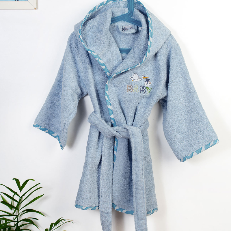 Βρεφικό Μπουρνούζι Dimcol Stork 191 Sky Blue