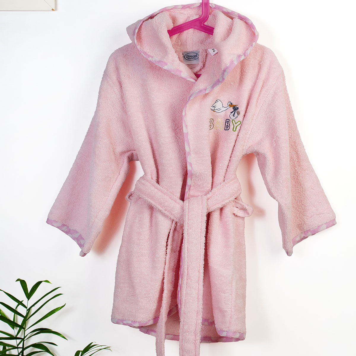 Βρεφικό Μπουρνούζι Dimcol Stork 192 Pink No04 No04