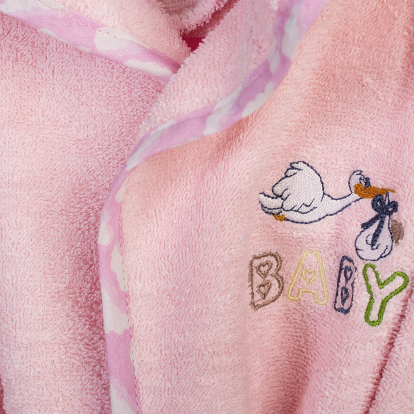 Βρεφικό Μπουρνούζι Dimcol Stork 192 Pink