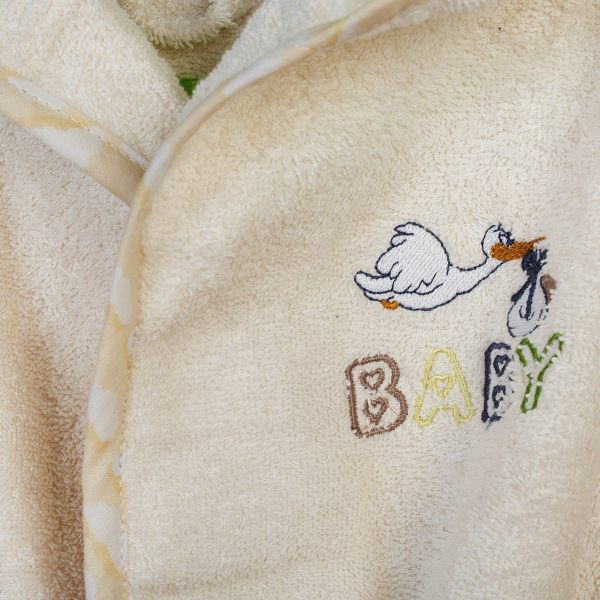 Βρεφικό Μπουρνούζι Dimcol Stork 194 Ecru-Yellow