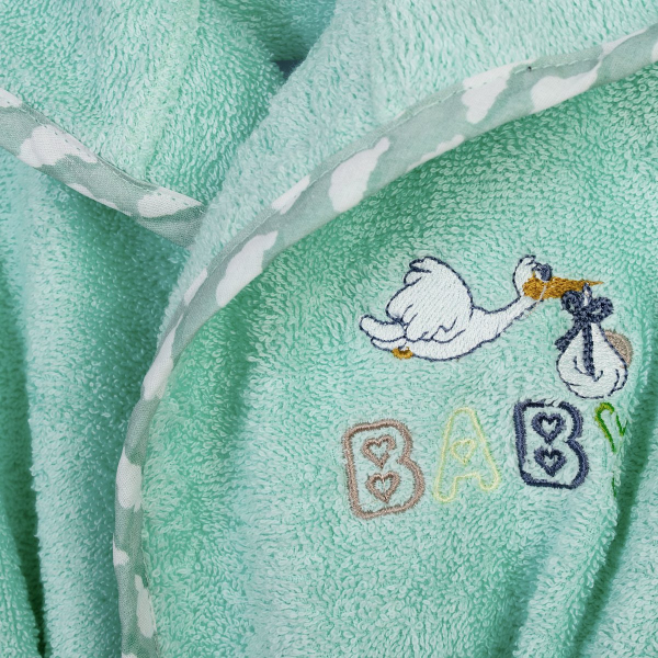 Βρεφικό Μπουρνούζι Dimcol Stork 195 Mint
