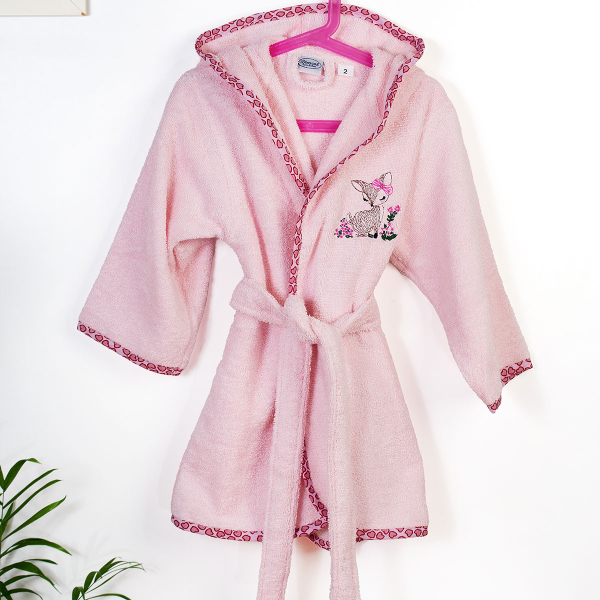 Βρεφικό Μπουρνούζι Dimcol Deer 196 Pink