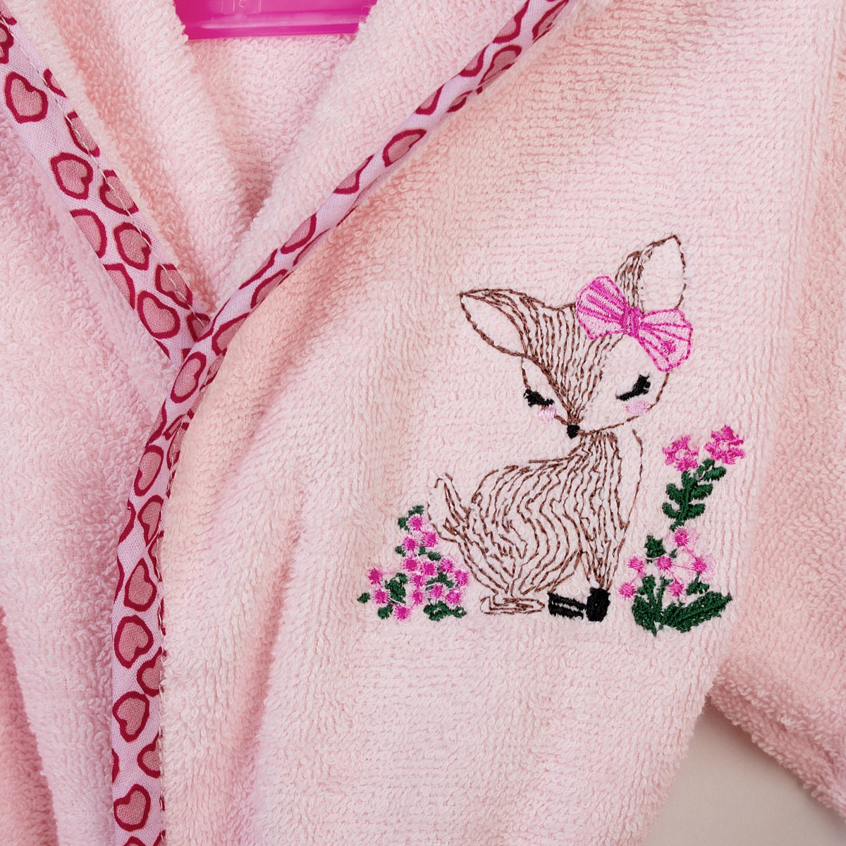 Βρεφικό Μπουρνούζι Dimcol Deer 196 Pink No02 Home Παιδικά Μπουρνούζια - Βρεφικά Spitishop