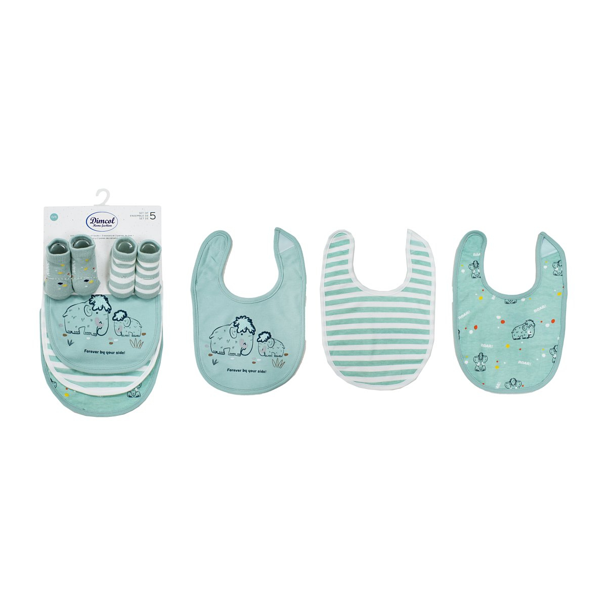 Σαλιάρες 30X20 + Καλτσάκια (Σετ 5 Τμχ) Dimcol Mammoth 26