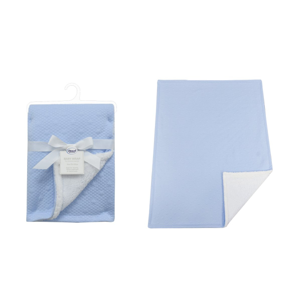 Κουβέρτα Minky Αγκαλιάς (75x100) Dimcol Stars 18 Sky Blue