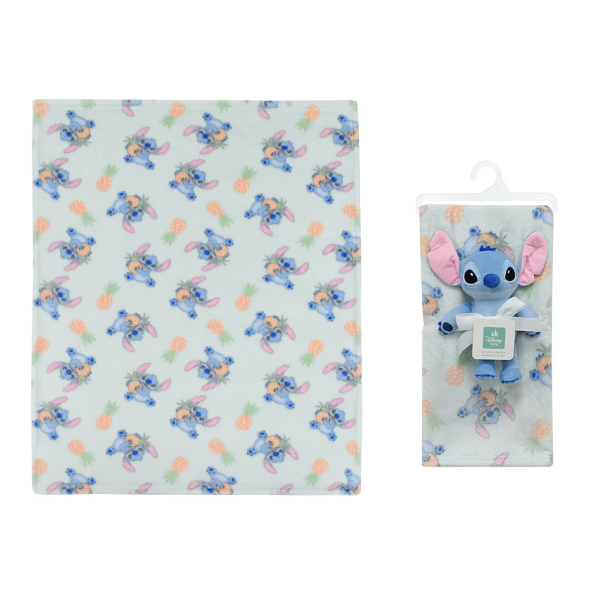 Κουβέρτα Fleece Αγκαλιάς (75x100) + Λούτρινο Dimcol Stitch 27 Light Green