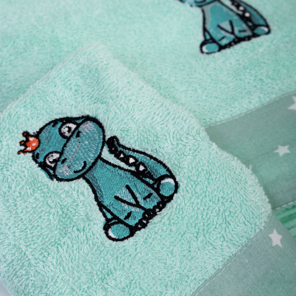 Παιδικές Πετσέτες (Σετ 2τμχ) Dimcol Dinosaur 182 Mint