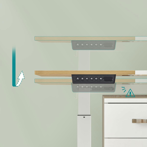 Ηλεκτρικό Γραφείο (120x60x72/120) Με Ρυθμιζόμενο Ύψος Songmics LSD015YD01