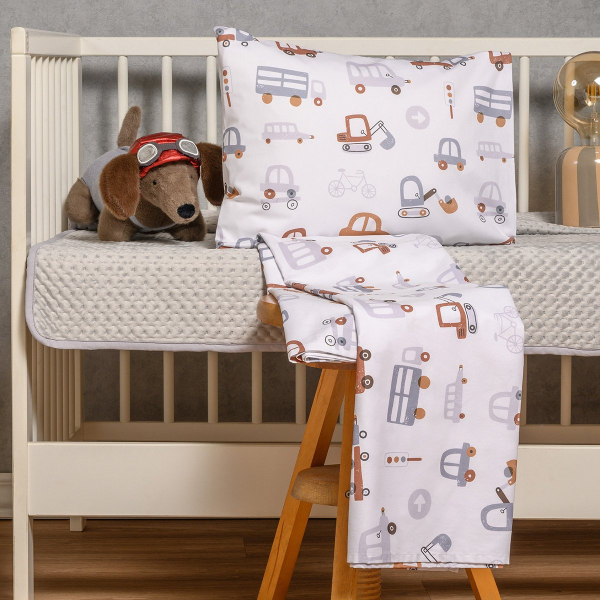 Σεντόνια Κούνιας (Σετ) Melinen Prime Line Baby Let's Ride