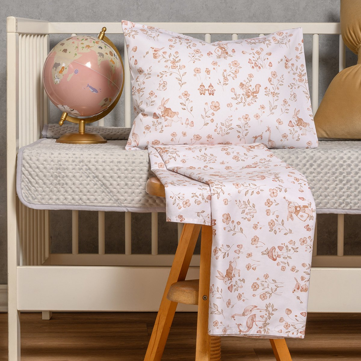 Σεντόνια Κούνιας (Σετ) Melinen Prime Line Baby Alice Χωρις Λαστιχο 120X170 Home Βρεφικά Προίκα Μωρού Spitishop