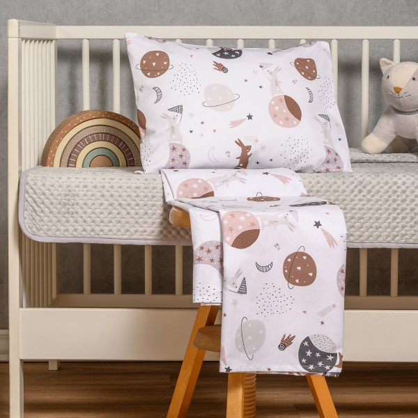 Σεντόνια Κούνιας (Σετ) Melinen Prime Line Baby Universe