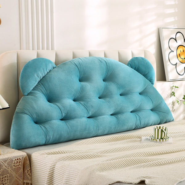 Παιδική Μαξιλάρα Για Κεφαλάρι Κρεβατιού (90x55) Melinen Bear Petrol