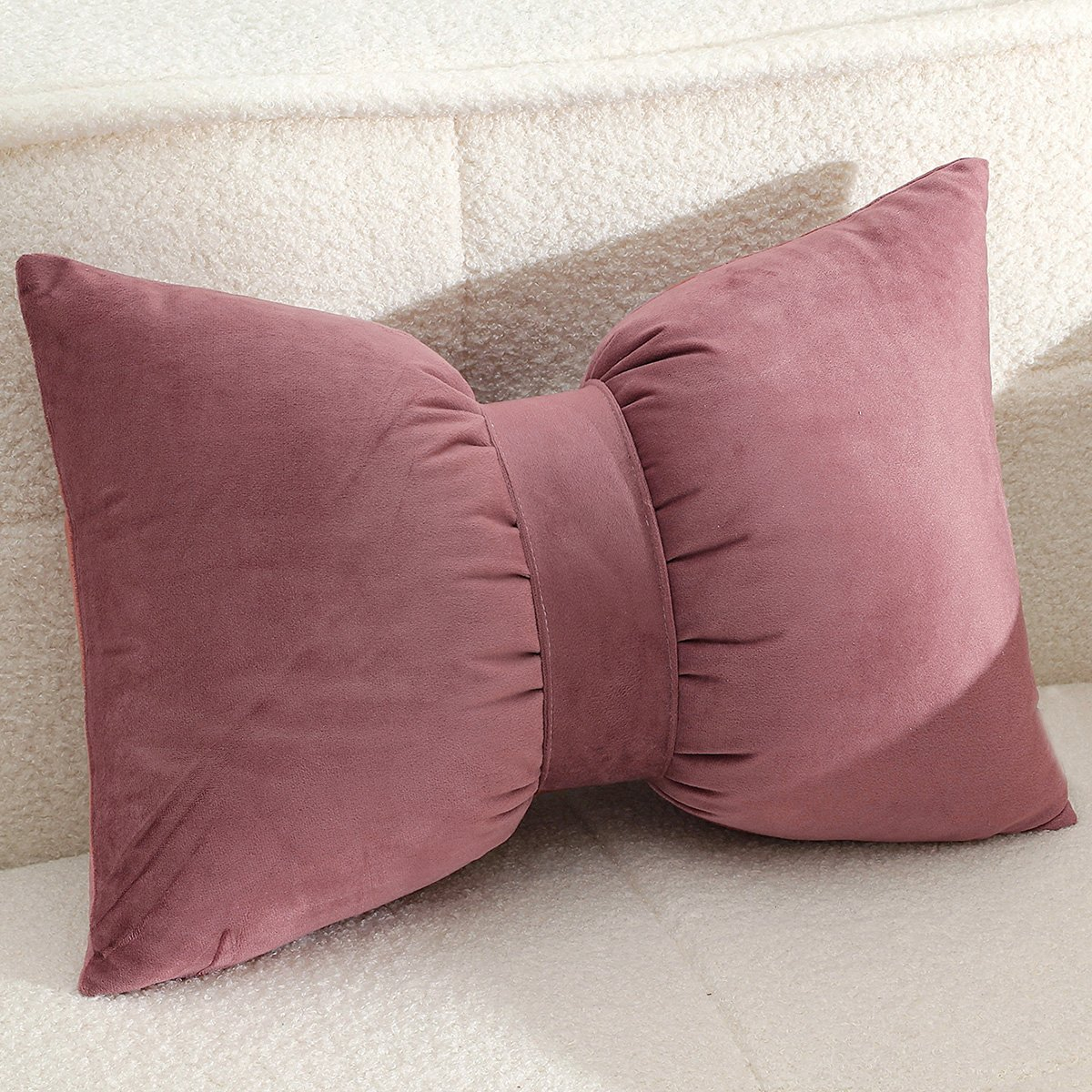 Διακοσμητικό Μαξιλάρι Βελουτέ (35x50) Melinen Bow Apple