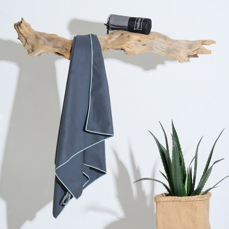 Πετσέτα Microfiber (80x170) Melinen Gym Anthracite