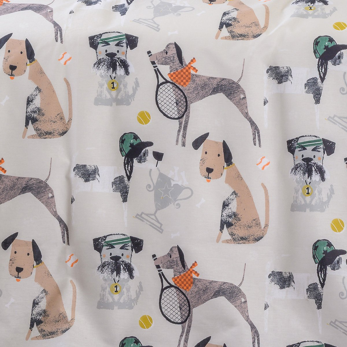Σεντόνια Μονά (Σετ) Melinen Kids Line Doggy Χωρις Λαστιχο 170X270 Home Παιδικά Λευκά Είδη Spitishop