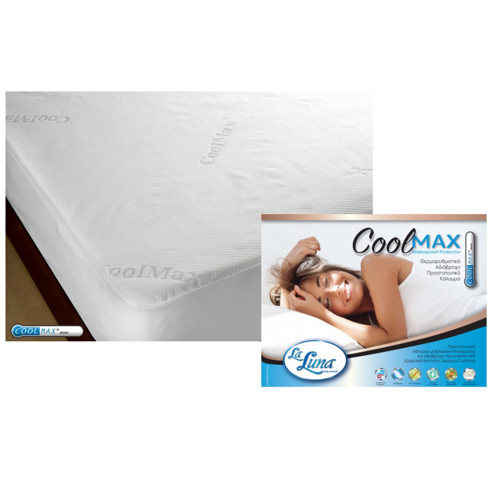 Κάλυμμα Στρώματος King Size (200x200+40) Αδιάβροχο La Luna Coolmax