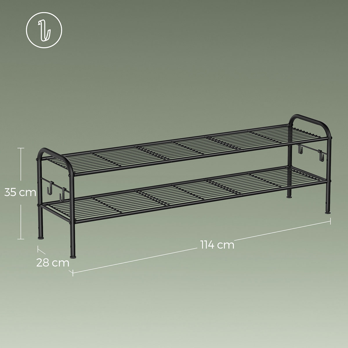 Παπουτσοθήκη 10 Θέσεων (114X28X35) Songmics Lmr121B01 Home Έπιπλα Παπουτσοθήκες Spitishop