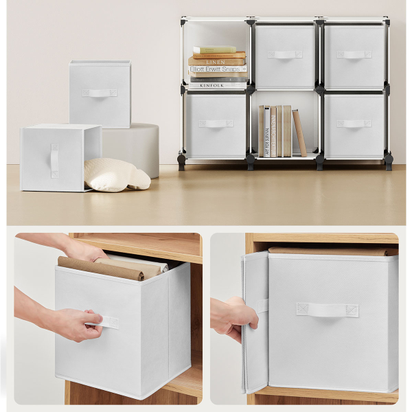 Ραφιέρα Δαπέδου 9 Θέσεων Με Κουτιά Αποθήκευσης Songmics LPC092W01V1