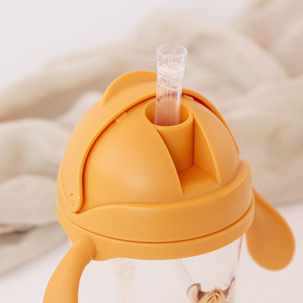 Παγούρι 300ml Με Καλαμάκι Kiokids Λιονταράκι 6334