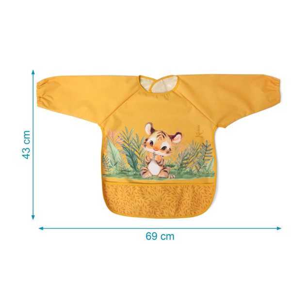 Σαλιάρα Με Μανίκια 4+ Μηνών (43x69) Kiokids Λιονταράκι 6342