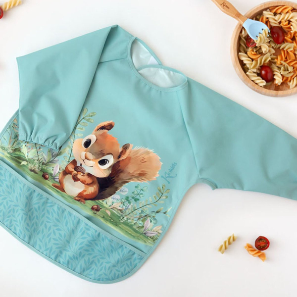 Σαλιάρα Με Μανίκια 4+ Μηνών (43x69) Σκιουράκι 6343