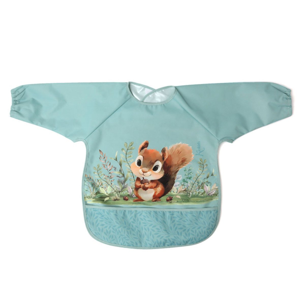 Σαλιάρα Με Μανίκια 4+ Μηνών (43x69) Σκιουράκι 6343