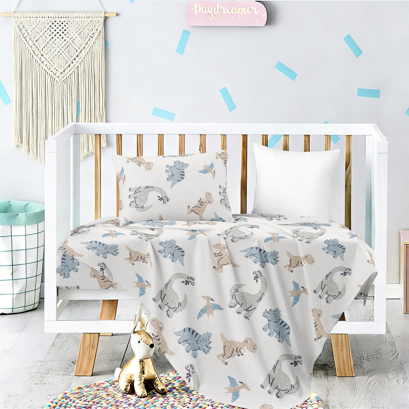 Σεντόνια Κούνιας (Σετ) Melinen Prime Line Baby Lizard