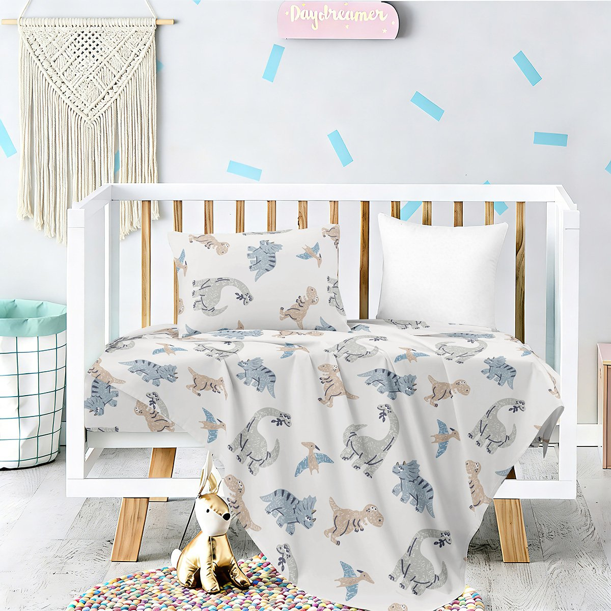 Σεντόνια Κούνιας (Σετ) Melinen Prime Line Baby Lizard ΧΩΡΙΣ ΛΑΣΤΙΧΟ 120x170 ΧΩΡΙΣ ΛΑΣΤΙΧΟ 120x170