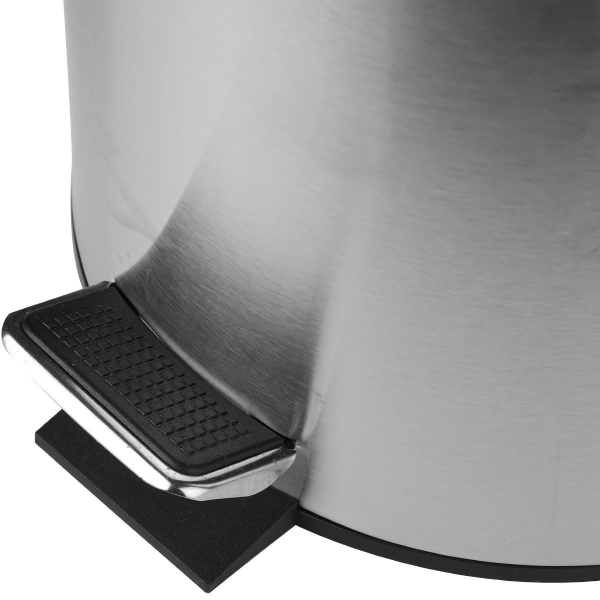 Κάδος Απορριμμάτων Μπάνιου (Φ20x28) Homely 5lt Inox Matt 02-0059