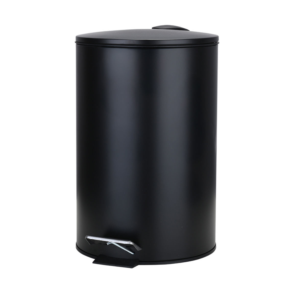 Κάδος Απορριμμάτων Μπάνιου (Φ20x28) Homely 5lt Classic Black Matt 02-3791 φωτογραφία