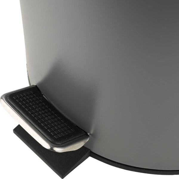 Κάδος Απορριμμάτων Μπάνιου (Φ20x28) Homely 5lt Classic Grey Matt 02-3753