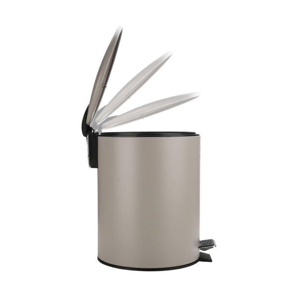 Κάδος Απορριμμάτων Μπάνιου (Φ20x28) Homely 5lt Classic Taupe Matt 02-5580