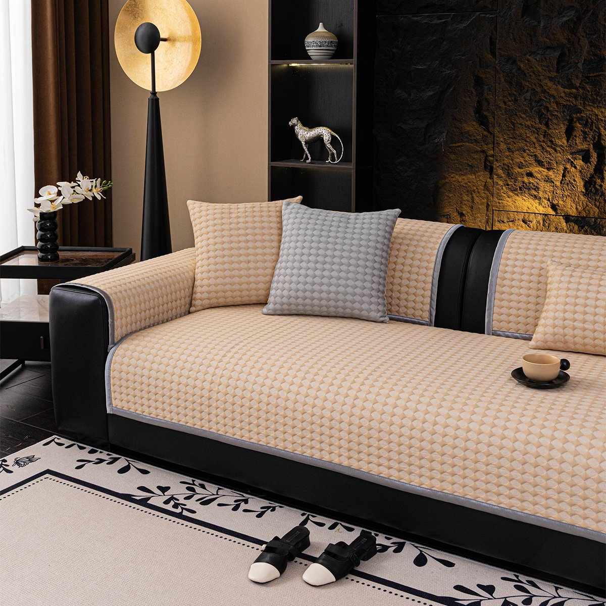 Ανώστρωμα Καναπέ (90X160) Melinen Soleil Beige Home Λευκά Είδη Σαλονιού Ανωστρώματα Spitishop
