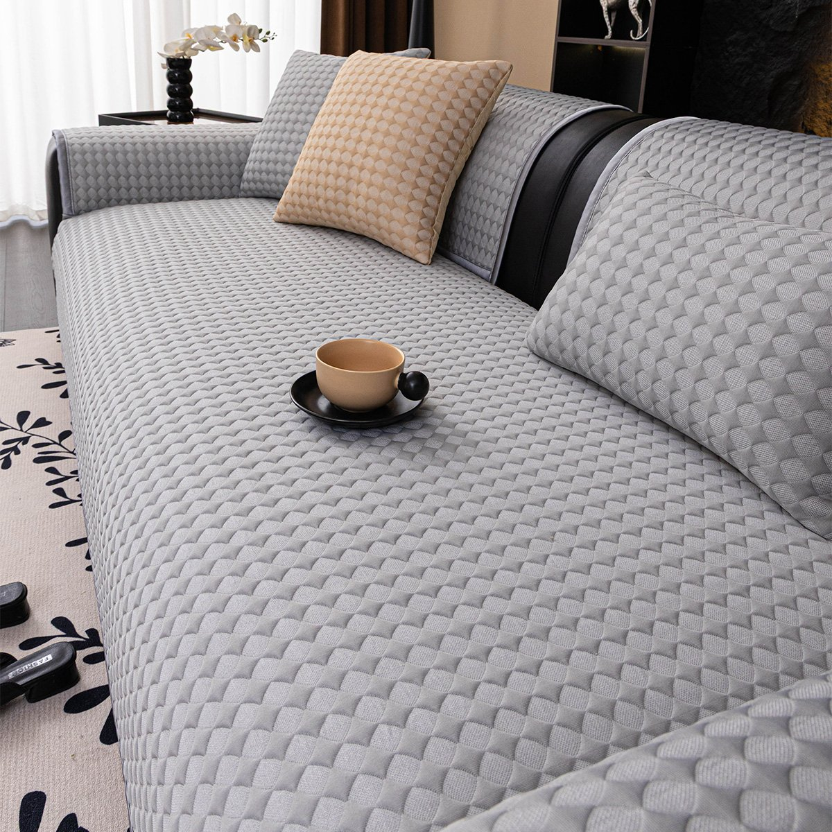 Ανώστρωμα Καναπέ (90X160) Melinen Soleil Grey Home Λευκά Είδη Σαλονιού Ανωστρώματα Spitishop