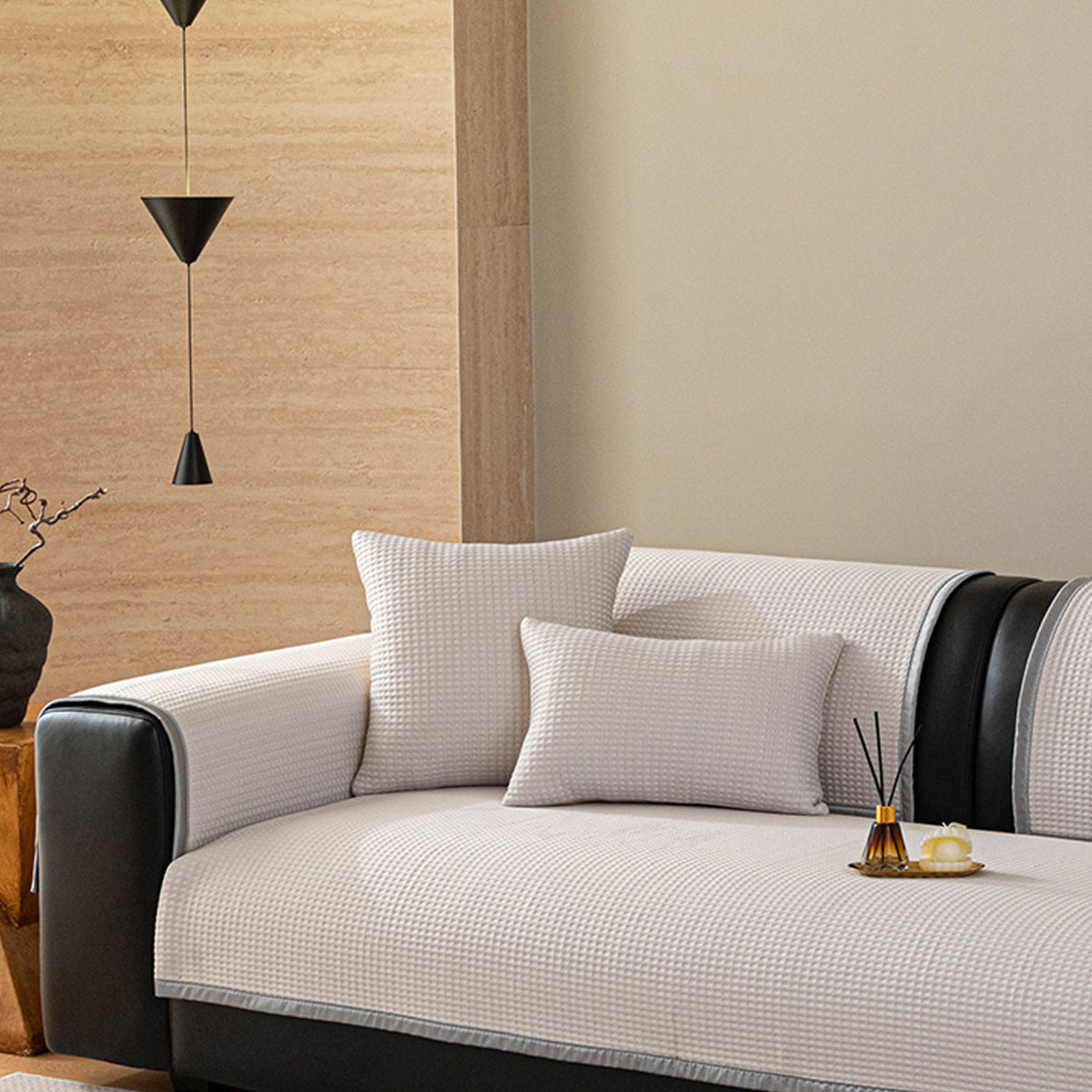 Ανώστρωμα Για Μπράτσο Καναπέ (90x90) Melinen August Silver