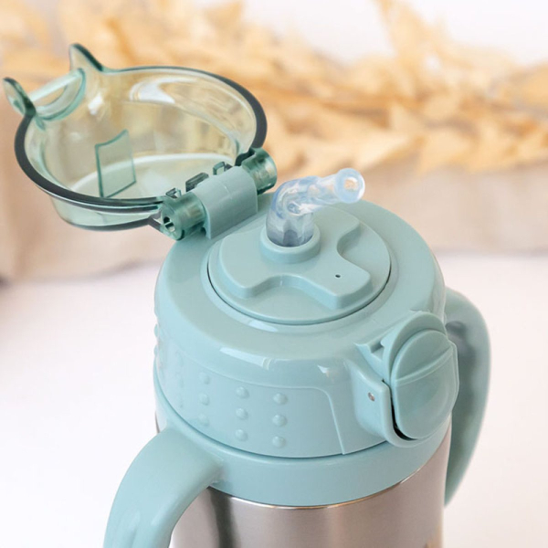 Παγούρι - Θερμός 280ml Με Καλαμάκι Kiokids Σκιουράκι 6329