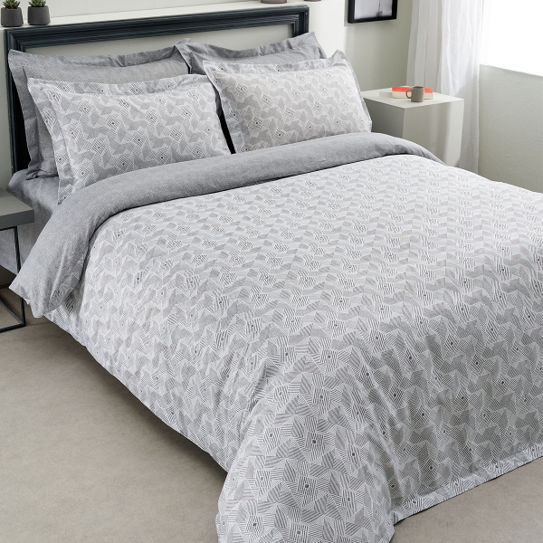 Παπλωματοθήκη King Size (Σετ 260x240) 2 Όψεων Vesta Geneva 1