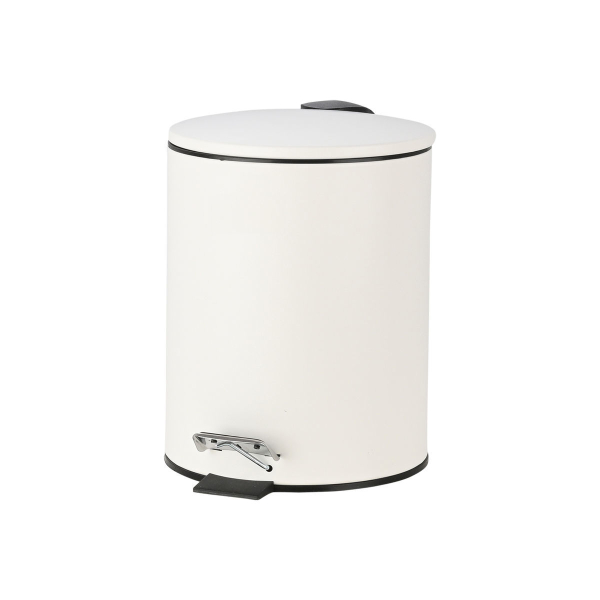 Κάδος Απορριμμάτων Μπάνιου (Φ20x28) Homely 5lt Classic White Matt 02-3746