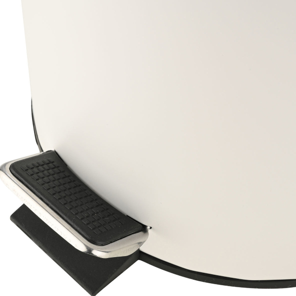 Κάδος Απορριμμάτων Μπάνιου (Φ20x28) Homely 5lt Classic White Matt 02-3746