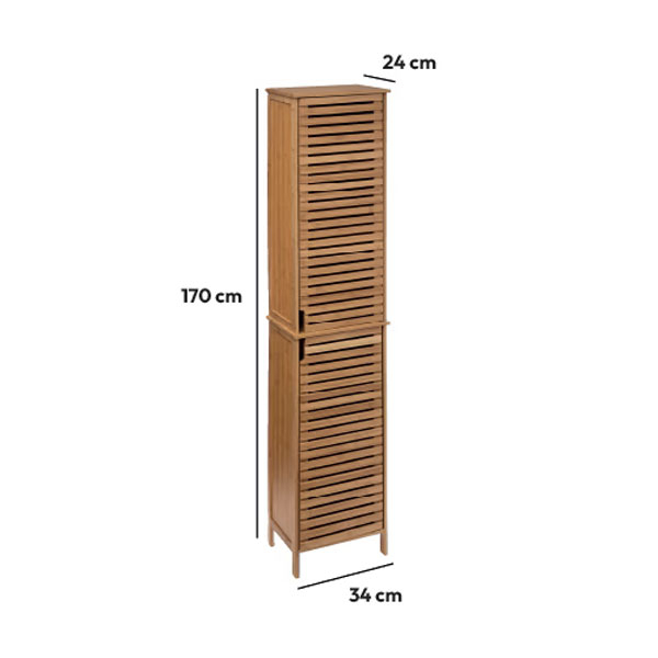 Στήλη Μπάνιου 4 Θέσεων Με Ντουλάπια (33x28x168) F-V Sicela 160814