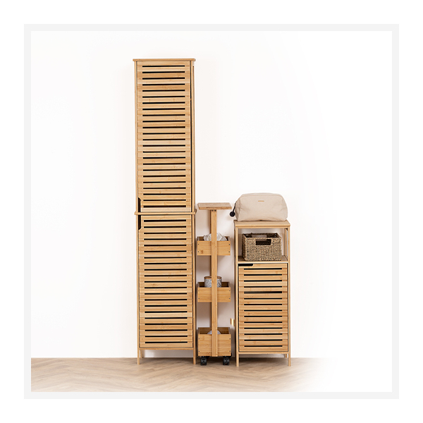 Στήλη Μπάνιου 4 Θέσεων Με Ντουλάπια (33x28x168) F-V Sicela 160814