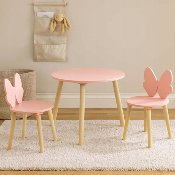 Παιδικό Τραπεζάκι + Καρέκλες (Σετ 3τμχ) K-M Butterfly DD1200150