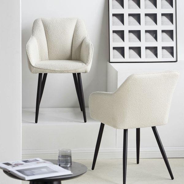 Καρέκλα Τραπεζαρίας (57x61x85) Spitishop Cadair Bukle Ecru