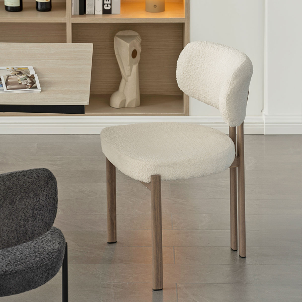 Καρέκλα Τραπεζαρίας (56x56x82) Spitishop Stefan Ecru/Wood