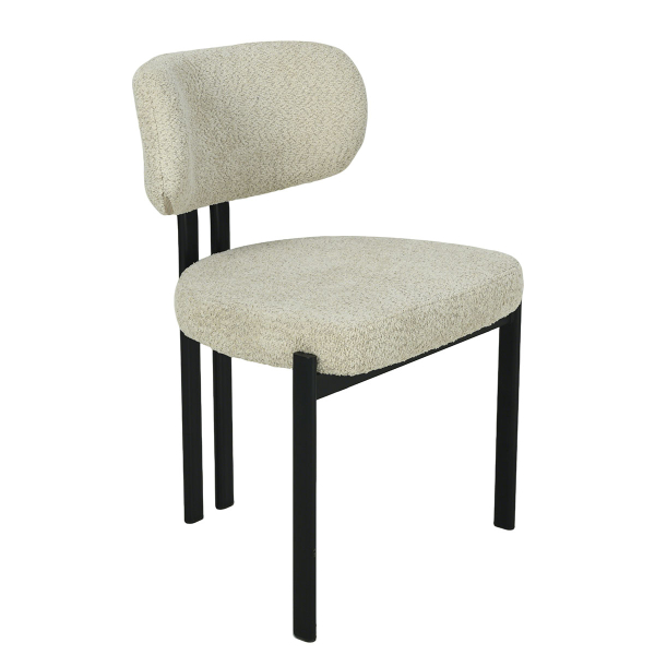 Καρέκλα Τραπεζαρίας (56x56x82) Spitishop Stefan Beige/Black