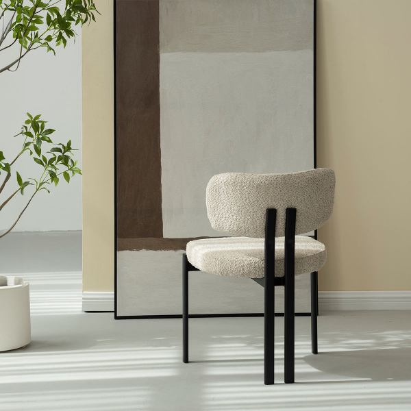 Καρέκλα Τραπεζαρίας (56x56x82) Spitishop Stefan Ecru/Black