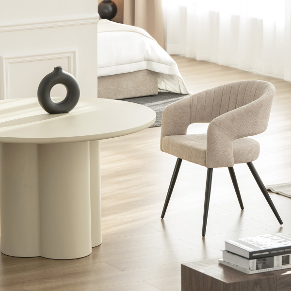 Καρέκλα Τραπεζαρίας (55x56x84) Spitishop Cathedra Beige